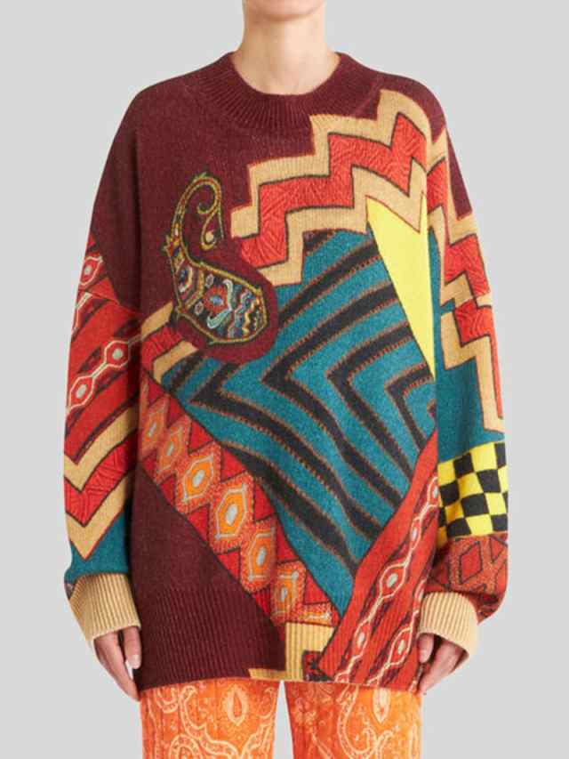 ETRO エトロ レッド Red ニットウェア レディース 秋冬2022 197299132