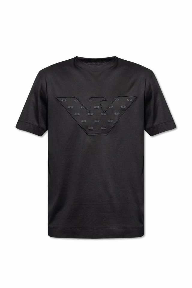 EMPORIO ARMANI エンポリオ アルマーニ ブラック Nero Tシャツ メンズ 秋冬2023 6R1T78 1JUVZ0999  【関税・送料無料】【ラッピング無料】｜au PAY マーケット