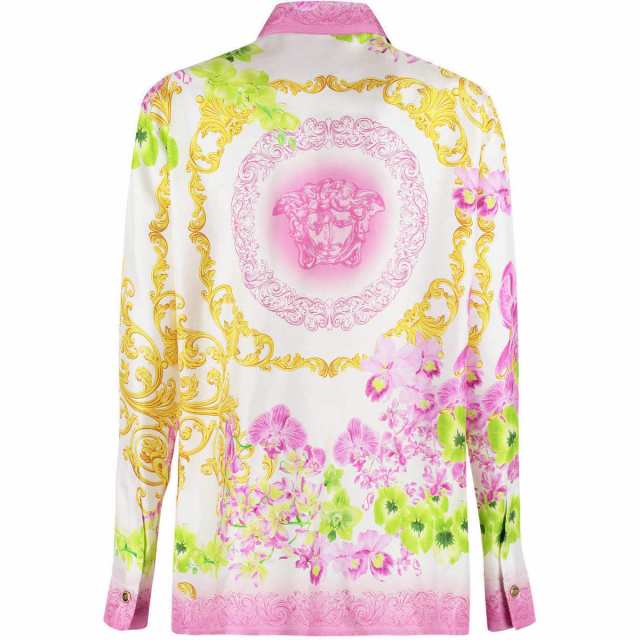 VERSACE ヴェルサーチ ピンク Pink シャツ レディース 春夏2023 10013601A06670_5W020  【関税・送料無料】【ラッピング無料】 ia｜au PAY マーケット