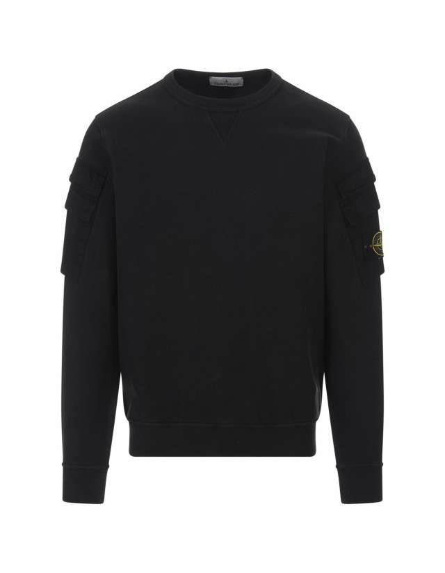 STONE ISLAND ストーン アイランド ブラック BLACK トレーナー メンズ 秋冬2023 60577V0029  【関税・送料無料】【ラッピング無料】 ia｜au PAY マーケット