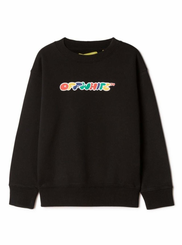 OFF-WHITE オフ ホワイト ブラック Black スウェット ボーイズ 秋冬