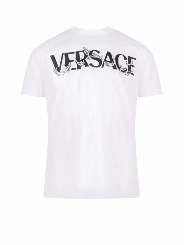 VERSACE ヴェルサーチ ホワイト White Tシャツ メンズ 秋冬2023