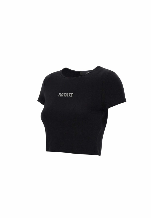 ROTATE BIRGER CHRISTENSEN ローテート ブラック BLACK Tシャツ