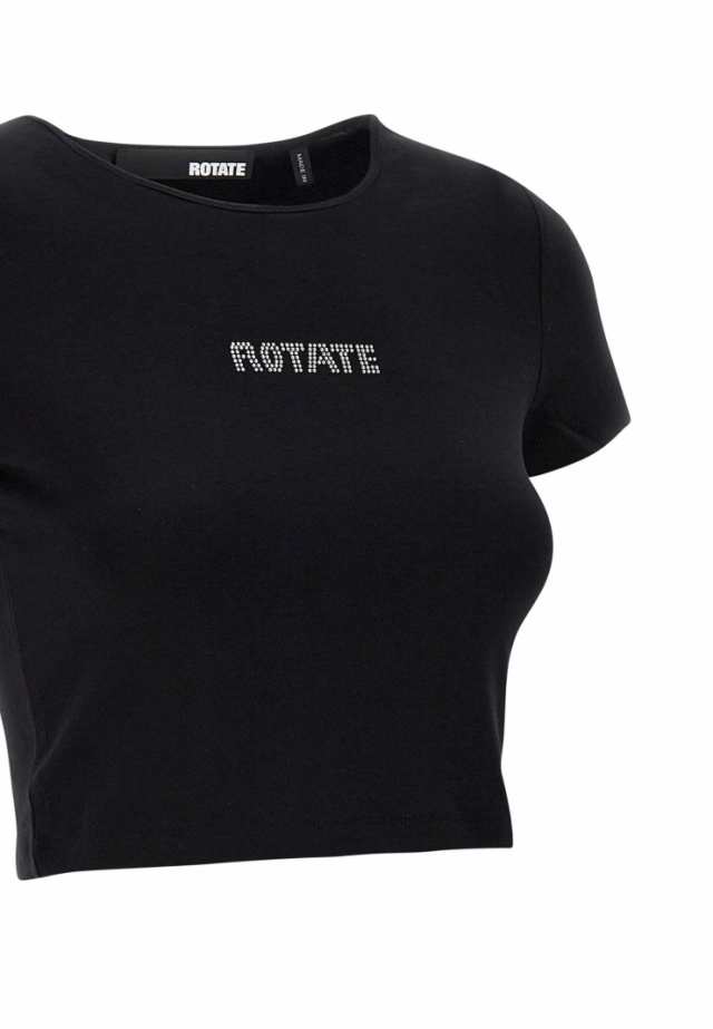 ROTATE BIRGER CHRISTENSEN ローテート ブラック BLACK Tシャツ