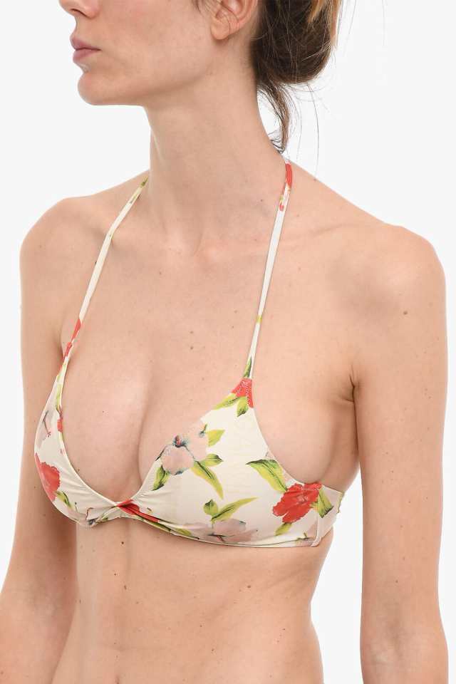 GANNI ガニー スイムウェア A4076 5792 263 レディース FLORAL-PRINTED TRIANGLE BIKINI TOP  【関税・送料無料】【ラッピング無料】 dk｜au PAY マーケット