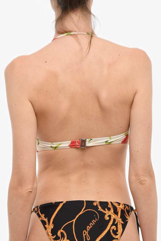 GANNI ガニー スイムウェア A4076 5792 263 レディース FLORAL-PRINTED TRIANGLE BIKINI TOP  【関税・送料無料】【ラッピング無料】 dk｜au PAY マーケット