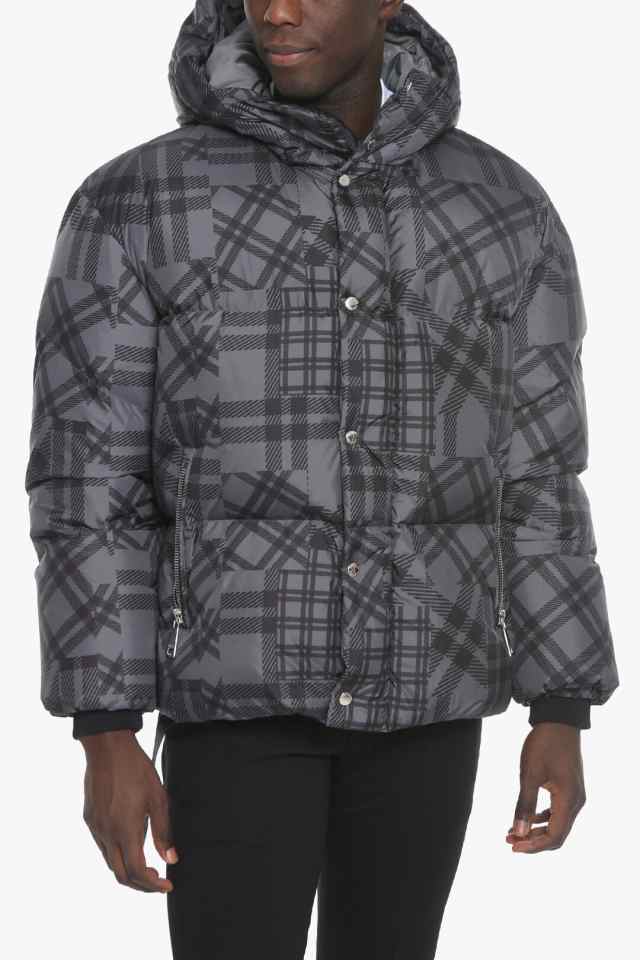 KHRISJOY クリスジョイ ジャケット DFPM053 MCHK GR01 メンズ OVERSIZED PUFFER JACKET WITH  ALL-OVER CHECK PATTERN 【関税・送料無料】｜au PAY マーケット