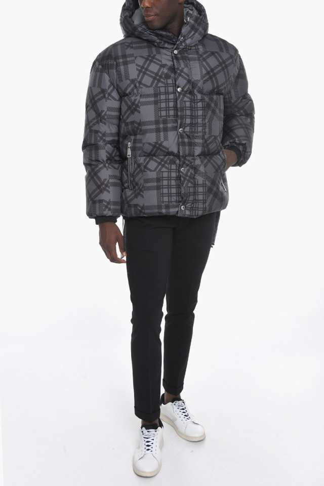 KHRISJOY クリスジョイ ジャケット DFPM053 MCHK GR01 メンズ OVERSIZED PUFFER JACKET WITH  ALL-OVER CHECK PATTERN 【関税・送料無料】｜au PAY マーケット