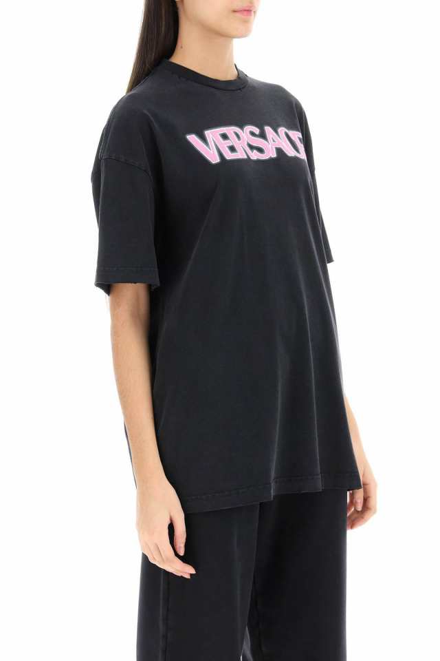 VERSACE ヴェルサーチ Tシャツ レディース 春夏2023 1008174 1A06534