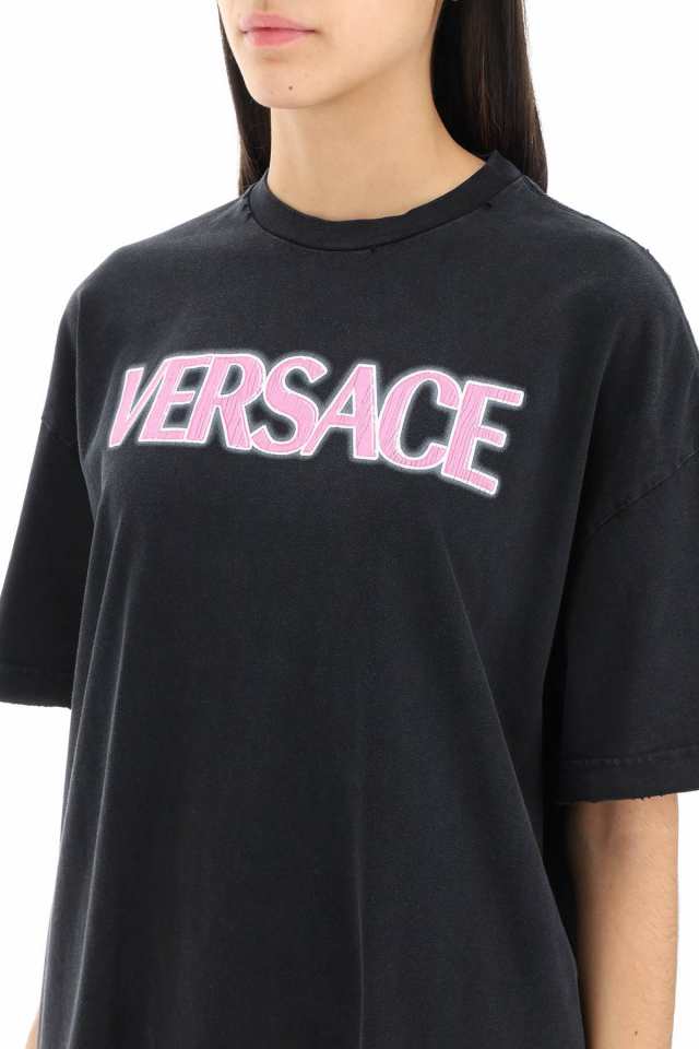 VERSACE ヴェルサーチ Tシャツ レディース 春夏2023 1008174 1A06534