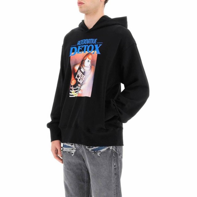 DIESEL ディーゼル ブラック Nero Diesel alternative detox hoodie