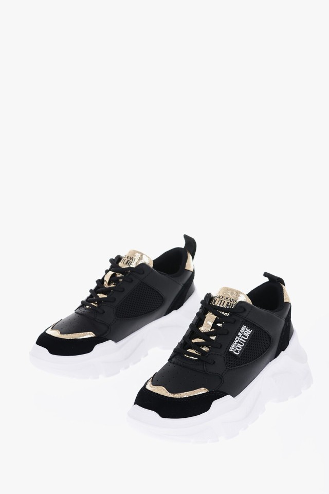 VERSACE ヴェルサーチ Bianco, Nero スニーカー 74VA3SC2 ZP230 G89 レディース JEANS COUTURE SPEEDTRACK SNEAKERS WITH GOLDEN DETAIL dk - 通販 - eusouhgs.com.br