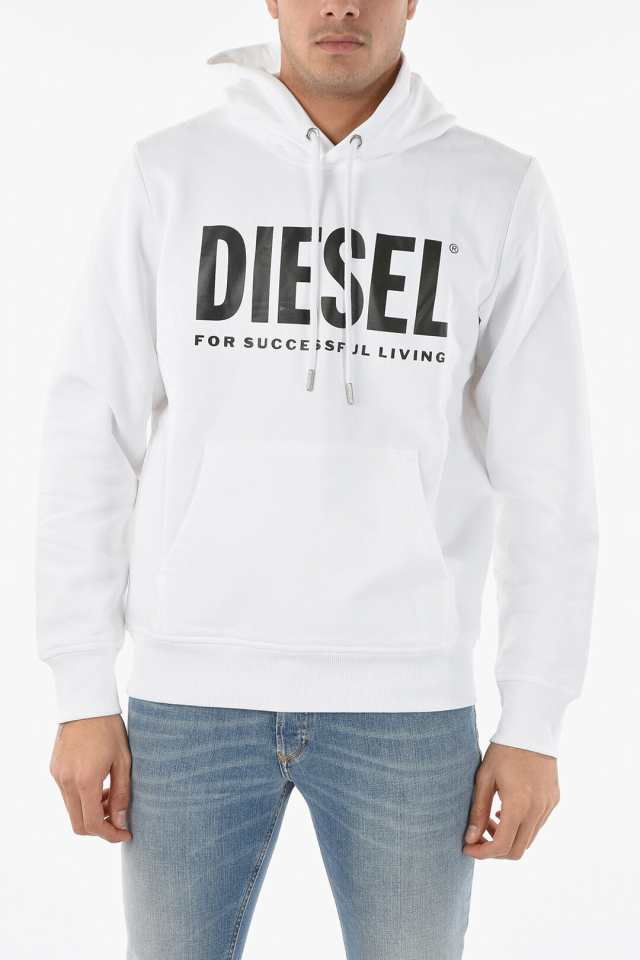 DIESEL ディーゼル Black ＆ White トレーナー A02813 0BAWT 100 メンズ COTTON CONTRASTING  LOGO S-GIRK HOODIE 【関税・送料無料】【ラ｜au PAY マーケット