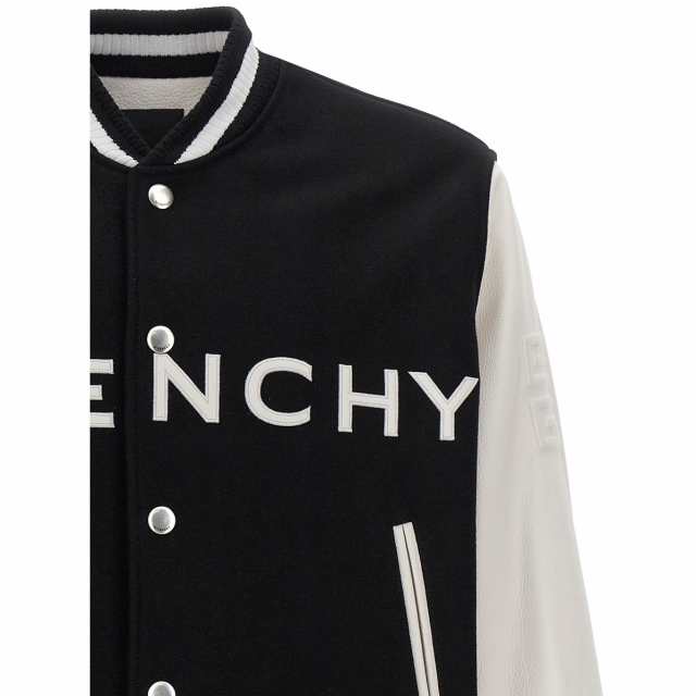 GIVENCHY ジバンシィ White/Black Logo bomber jacket コート メンズ 秋冬2023 BM011S6Y16004  【関税・送料無料】【ラッピング無料】 ju｜au PAY マーケット