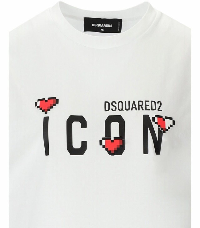 DSQUARED2 ディースクエアード ホワイト BIANCO Tシャツ レディース