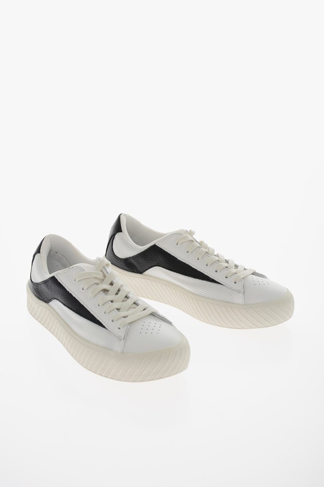 BY FAR バイファー スニーカー 21FWROAKWNLGRLWNL レディース LEATHER AND FABRIC LOW TOP  SNEAKERS 【関税・送料無料】【ラッピング無料｜au PAY マーケット