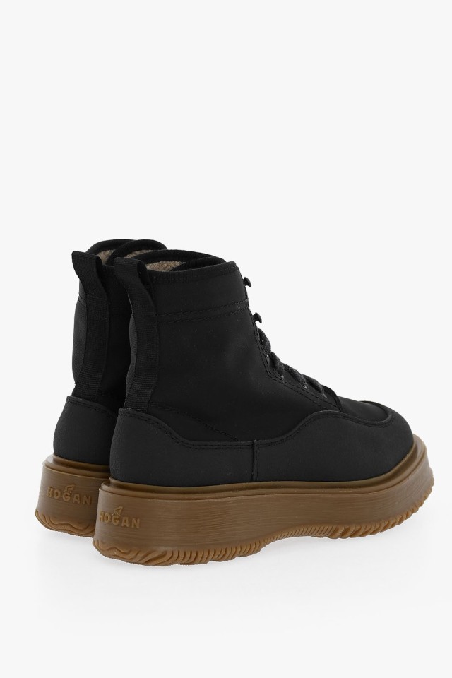 HOGAN ホーガン Black ブーツ H5W6020EL10RXKB999 メンズ 3R COMBAT BOOTS WITH RUBBER  SOLE 【関税・送料無料】【ラッピング無料】 dk｜au PAY マーケット