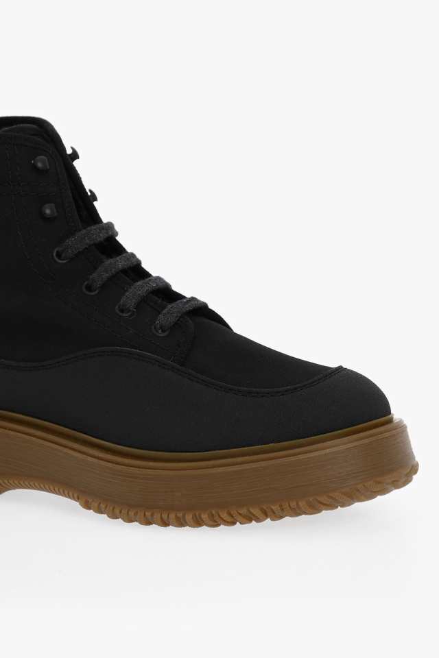 HOGAN ホーガン Black ブーツ H5W6020EL10RXKB999 メンズ 3R COMBAT BOOTS WITH RUBBER  SOLE 【関税・送料無料】【ラッピング無料】 dk｜au PAY マーケット