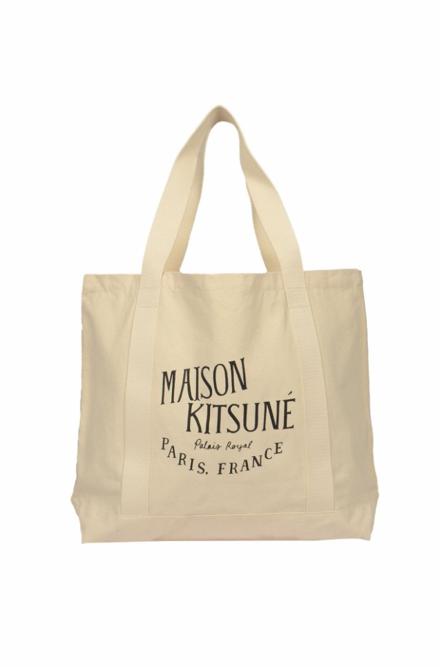 MAISON KITSUNE メゾン キツネ Ecru トートバッグ レディース 秋冬2023 LW05102WW0008 P700  【関税・送料無料】【ラッピング無料】 ia｜au PAY マーケット