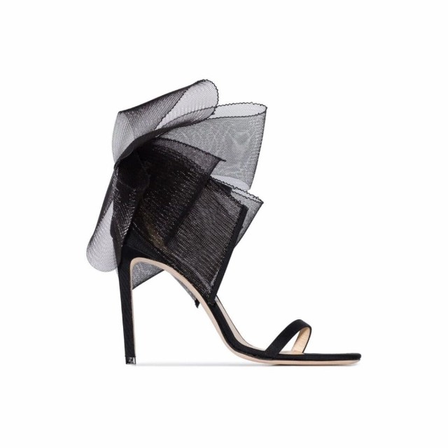 JIMMY CHOO ジミーチュウ BLACK サンダル レディース AVELINE100YMGB 【関税・送料無料】【ラッピング無料】 mc｜au  PAY マーケット