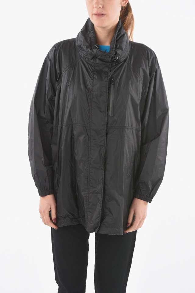 WOOLRICH ウールリッチ Black ジャケット COWWCPS2748UT1324 100 レディース NYLON DAUPHINE  WINDBREAKER WITH ELASTIC INSERTS 【関税・｜au PAY マーケット