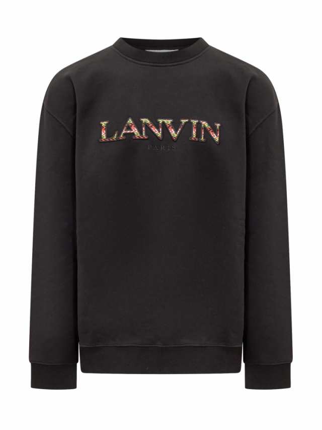 LANVIN ランバン ブラック Black トレーナー メンズ 秋冬2023