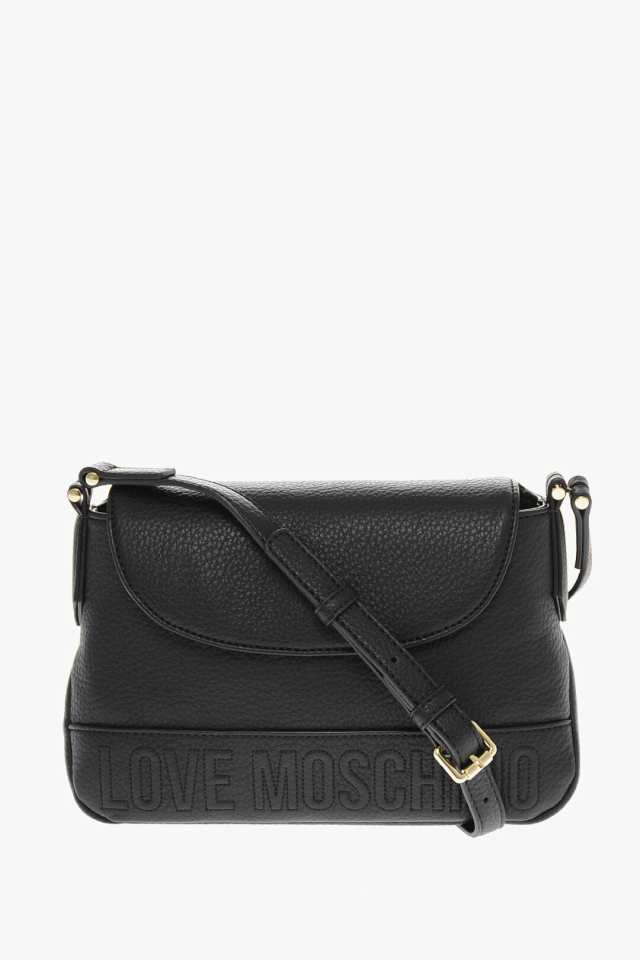 MOSCHINO モスキーノ バッグ JC4132PP1HLM0000 レディース LOVE TEXTURED FAUX LEATHER  CROSSBODY BAG 【関税・送料無料】【ラッピング無｜au PAY マーケット