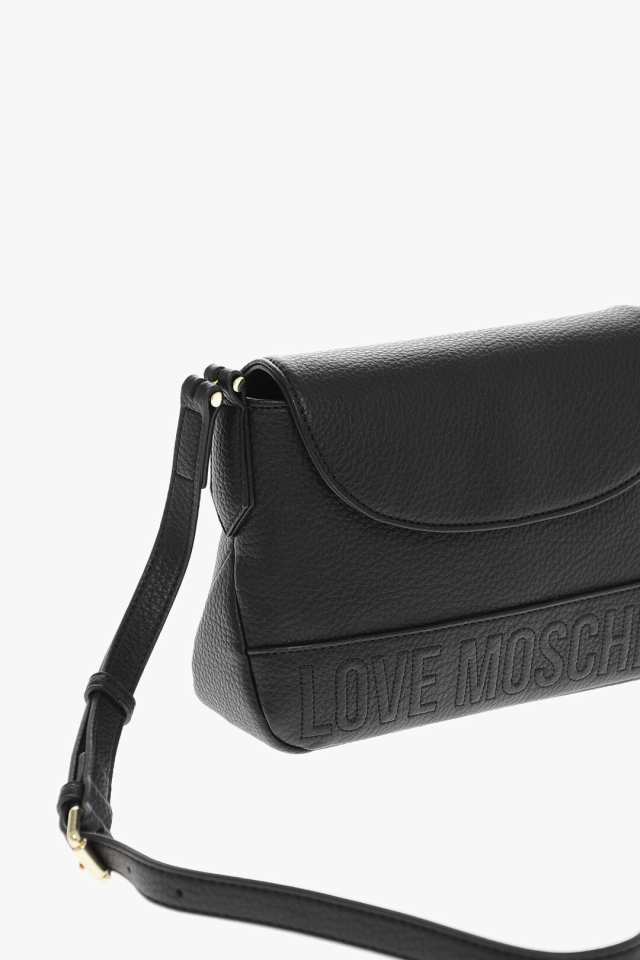 MOSCHINO モスキーノ バッグ JC4132PP1HLM0000 レディース LOVE TEXTURED FAUX LEATHER  CROSSBODY BAG 【関税・送料無料】【ラッピング無｜au PAY マーケット