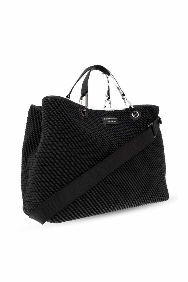 EMPORIO ARMANI エンポリオ アルマーニ ブラック Nero トートバッグ レディース 秋冬2023 Y3D165 YVZ9I80001  【関税・送料無料】【ラッピ｜au PAY マーケット