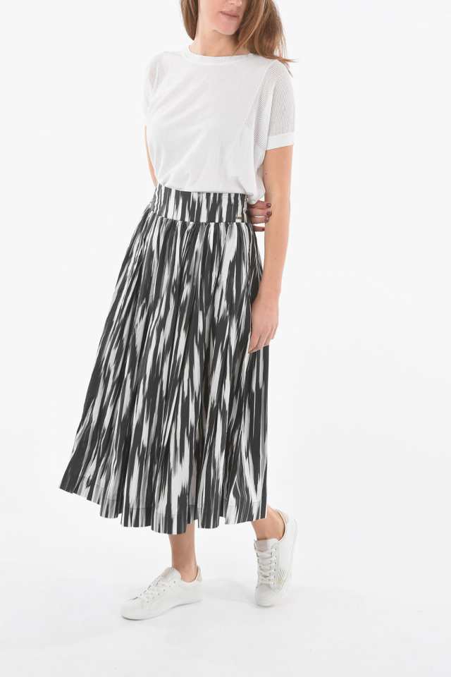 WOOLRICH ウールリッチ スカート COWWGON0332PO90 1554 レディース DRAWSTRING WAIST POPELINE  COTTON FLARED SKIRT 【関税・送料無料】｜au PAY マーケット