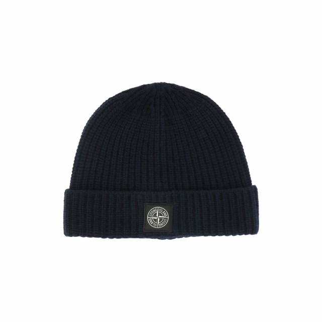 STONE ISLAND ストーン アイランド ブルー Blue Beanie with patch 帽子 メンズ 秋冬2023  7915N10B5A0020 【関税・送料無料】【ラッピン｜au PAY マーケット