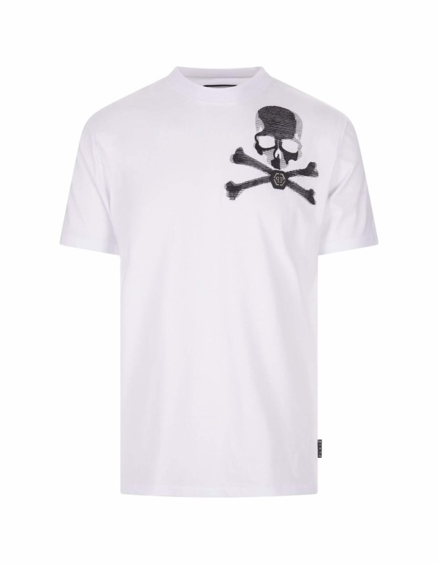 PHILIPP PLEIN フィリップ プレイン White Tシャツ メンズ 秋冬2023