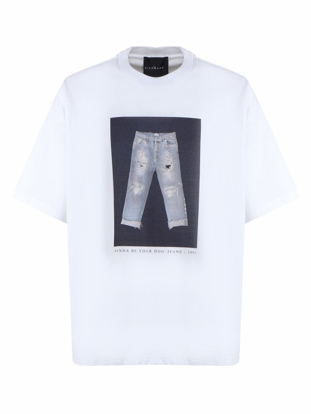 JOHN RICHMOND ジョンリッチモンド ホワイト White Tシャツ メンズ