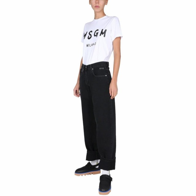 MSGM エムエスジーエム BIANCO Tシャツ レディース 春夏2023 2000MDM510_20000201  【関税・送料無料】【ラッピング無料】 ia｜au PAY マーケット