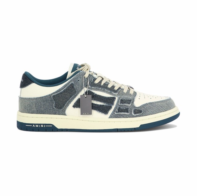 AMIRI アミリ ブルー Blue ”Skel” sneakers スニーカー メンズ 秋冬2023 PF23MFS007-533SLATE  BLUE 【関税・送料無料】【ラッピング無｜au PAY マーケット