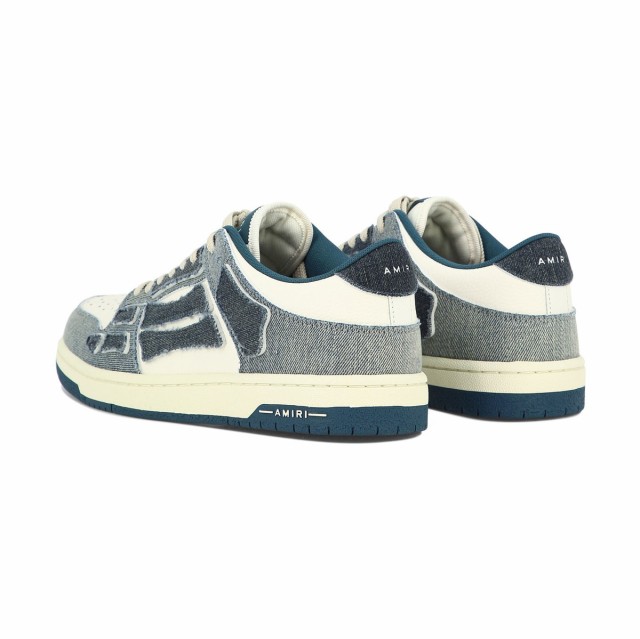 AMIRI アミリ ブルー Blue ”Skel” sneakers スニーカー メンズ 秋冬2023 PF23MFS007-533SLATE  BLUE 【関税・送料無料】【ラッピング無｜au PAY マーケット