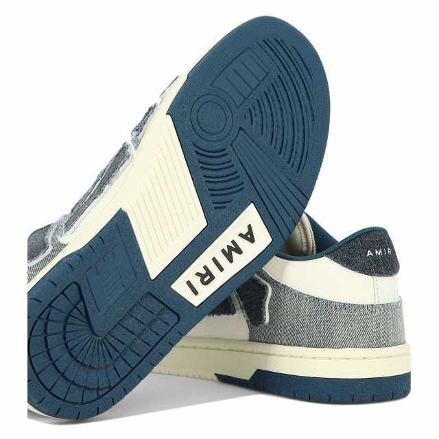 AMIRI アミリ ブルー Blue ”Skel” sneakers スニーカー メンズ 秋冬2023 PF23MFS007-533SLATE  BLUE 【関税・送料無料】【ラッピング無｜au PAY マーケット