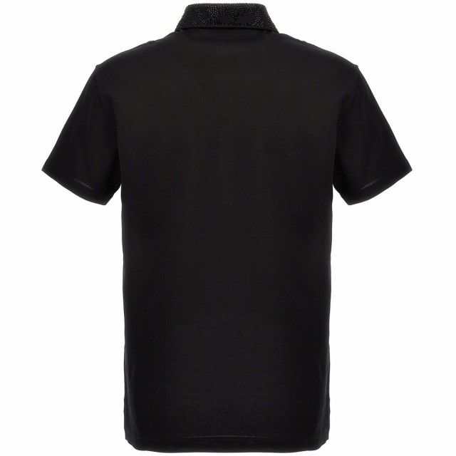 VERSACE ヴェルサーチ Black Logo sequin polo shirt トップス メンズ 秋冬2023  10106121A076481B000 【関税・送料無料】【ラッピング無｜au PAY マーケット