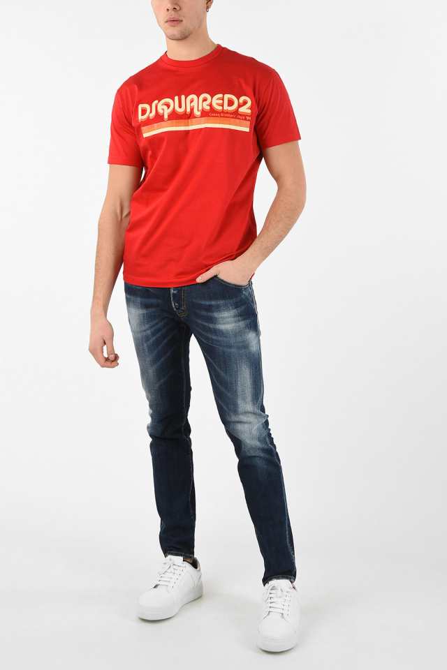 ディースクエアード メンズ Tシャツ トップス T-shirt Red - 通販