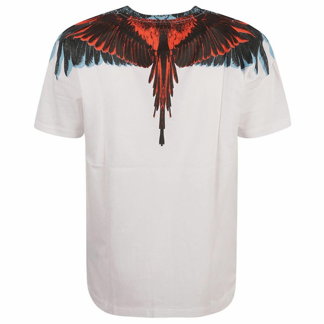 MARCELO BURLON マルセロ バーロン White/Red Tシャツ メンズ 春夏2023