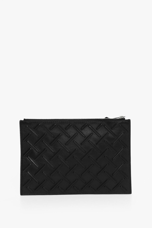 BOTTEGA VENETA ボッテガ ヴェネタ クラッチバッグ 592643VA9P38803 メンズ LEATHER POCHETTE WITH  EMBOSSED PATTERN 【関税・送料無料】｜au PAY マーケット