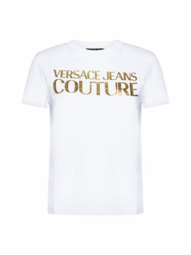 VERSACE JEANS COUTURE ヴェルサーチェ・ジーンズ・クチュール Tシャツ レディース 秋冬2023 75HAHT01CJ00TG03  【関税・送料無料】【ラッ｜au PAY マーケット