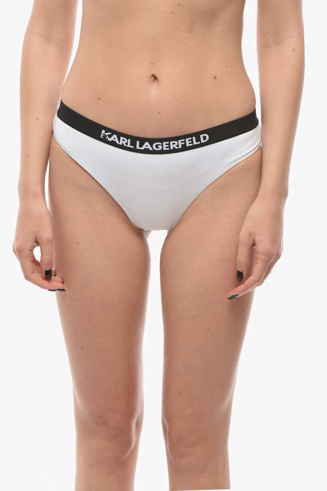 KARL LAGERFELD カール ラガーフェルド スイムウェア KL22WBT08 WHITE