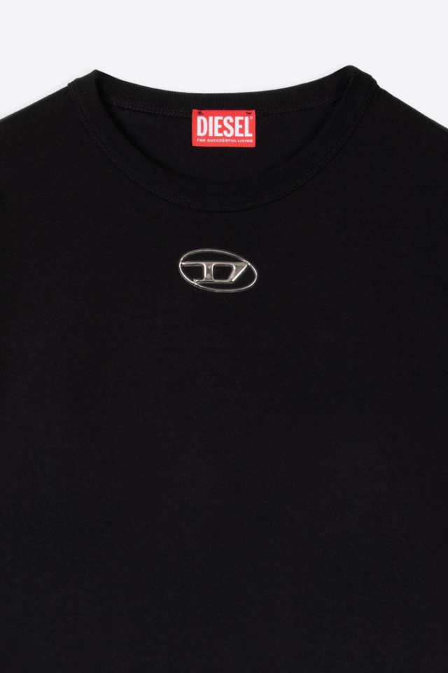 DIESEL ディーゼル ブラック Nero Tシャツ メンズ 秋冬2023 A09864