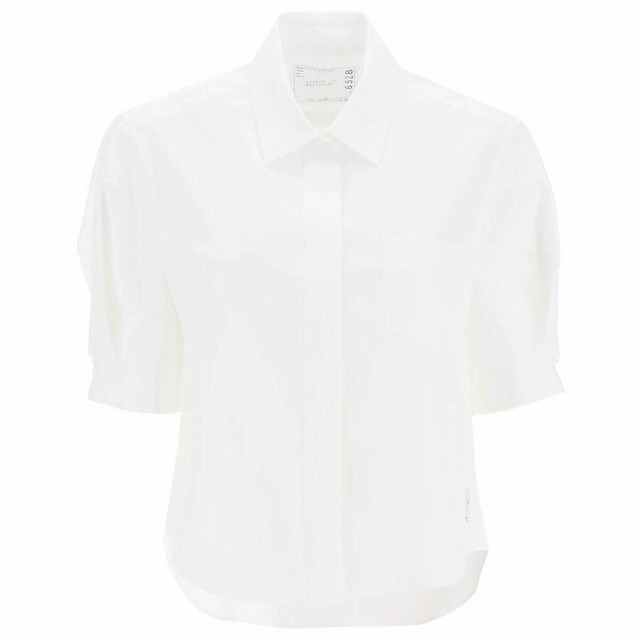 SACAI サカイ Bianco Sacai thomas mason cropped shirt シャツ