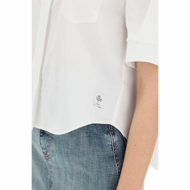 SACAI サカイ Bianco Sacai thomas mason cropped shirt シャツ