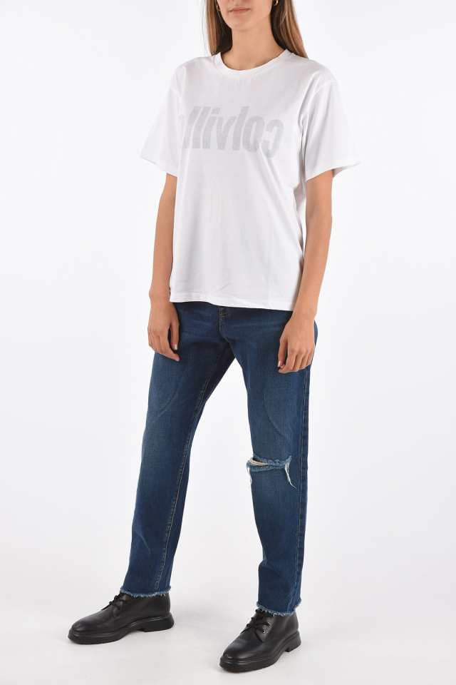 SALE／102%OFF】 COLVILLE コルヴィル トップス CVS20036 WHITE レディース OVERSIZED T-SHIRT  WITH PRINT dk