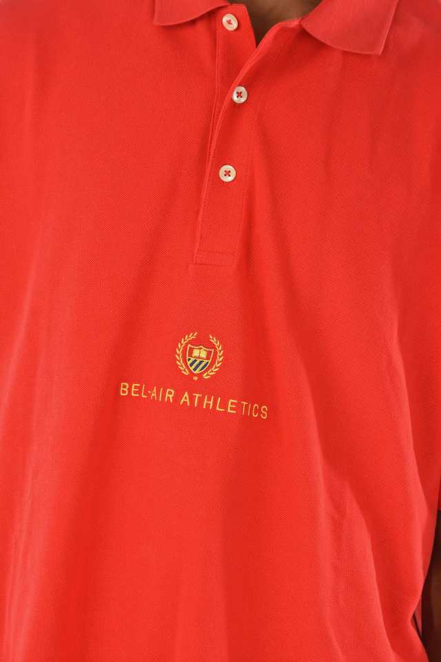 BEL AIR ATHLETICS ベルエアーアスレチックス Red トップス 31BELM702 216754 18 メンズ 3 BUTTONS  ACADEMY CREST POLO SHIRT WITH EMBRO｜au PAY マーケット