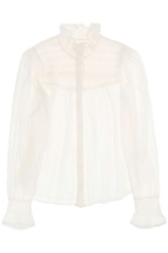 ISABEL MARANT ETOILE イザベル マラン エトワール BIANCO シャツ レディース 秋冬2023  CH0081FA_A3J09E20WH 【関税・送料無料】【ラッピ｜au PAY マーケット