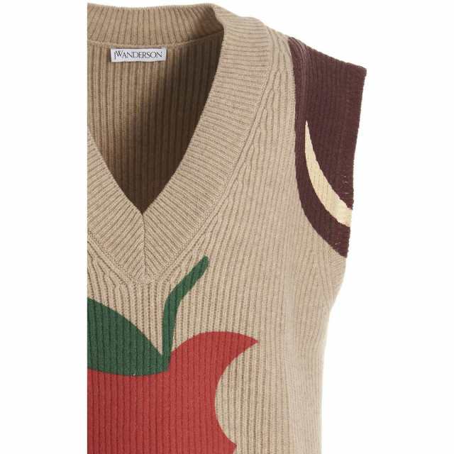 J.W. ANDERSON ジェイ ダブリュー アンダーソン ベージュ Beige Apple vest ベスト メンズ 春夏2023  KW0870YN0170132 【関税・送料無料】｜au PAY マーケット